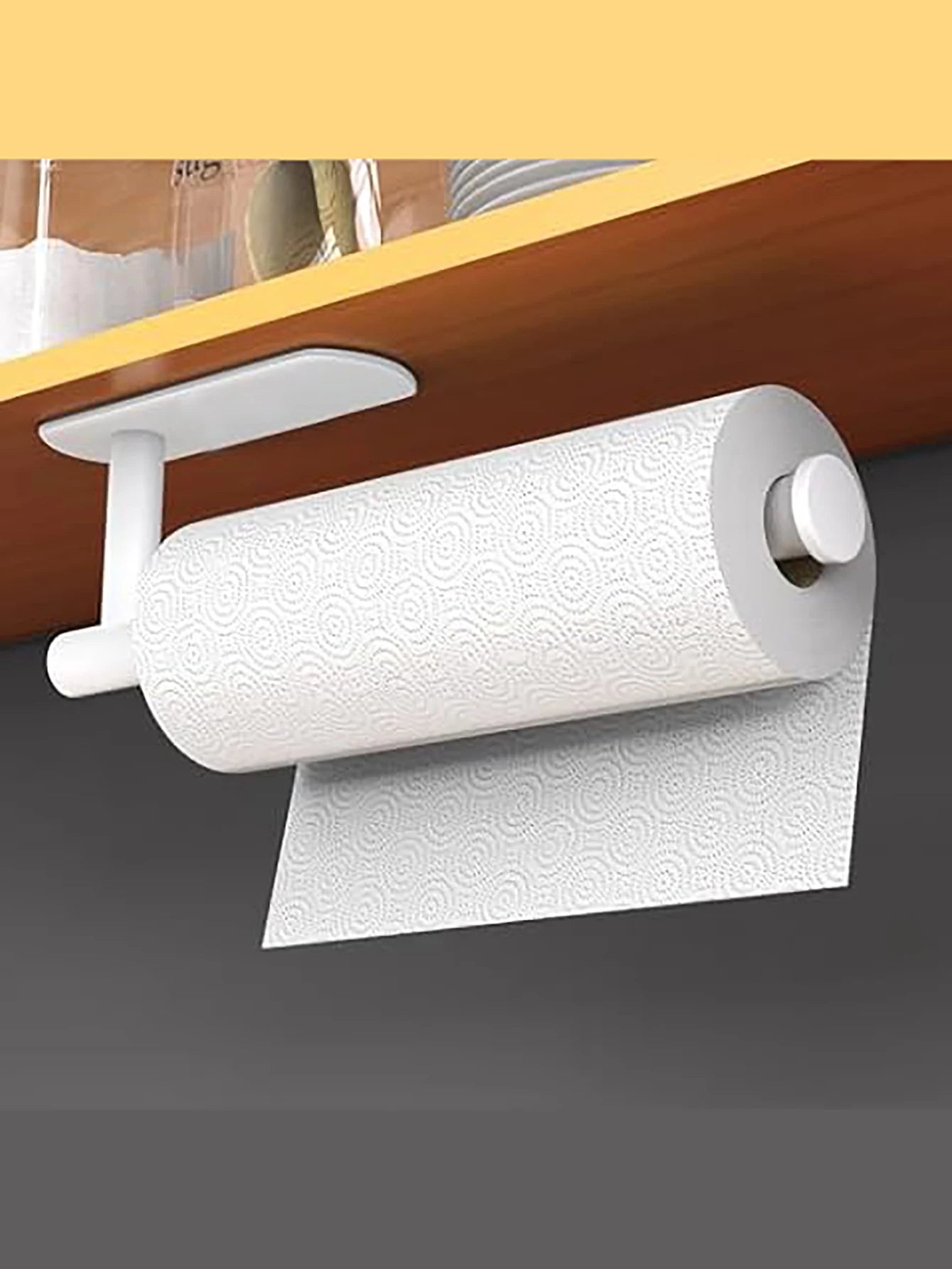 Self-Adhesive Toilet Paper Holder | Wall-Mounted Tissue & Towel Dispenser
