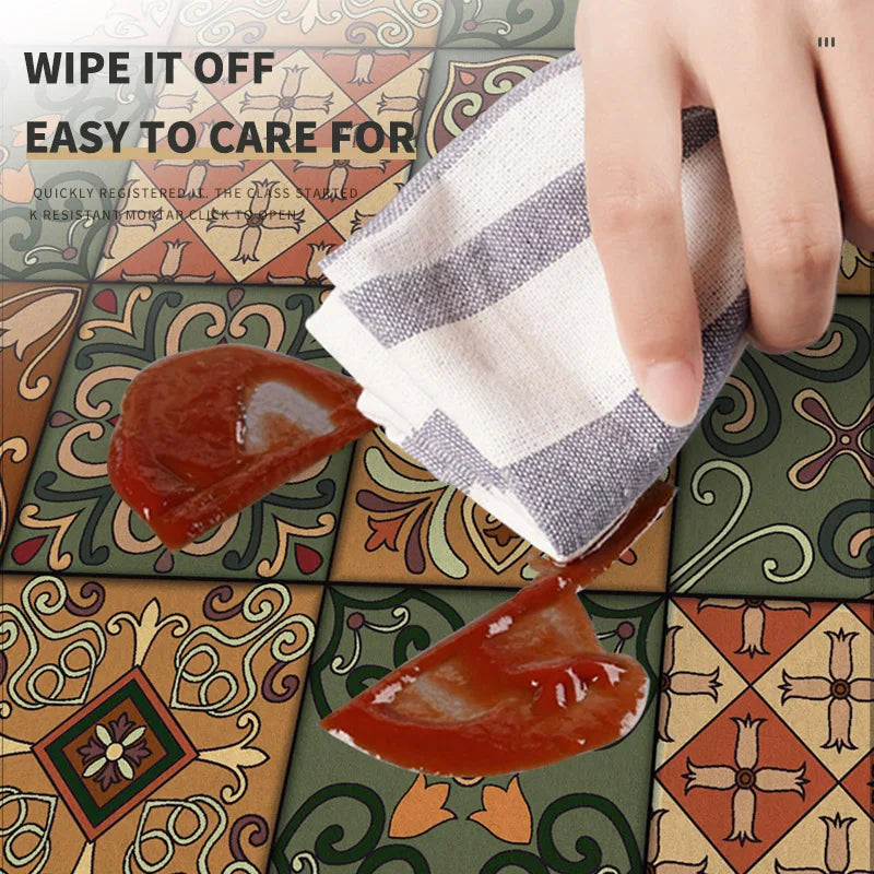 Retro Coffee Maker & Dish Drying Mat – Non-Slip, Quick-Dry, Washable Kitchen Pad