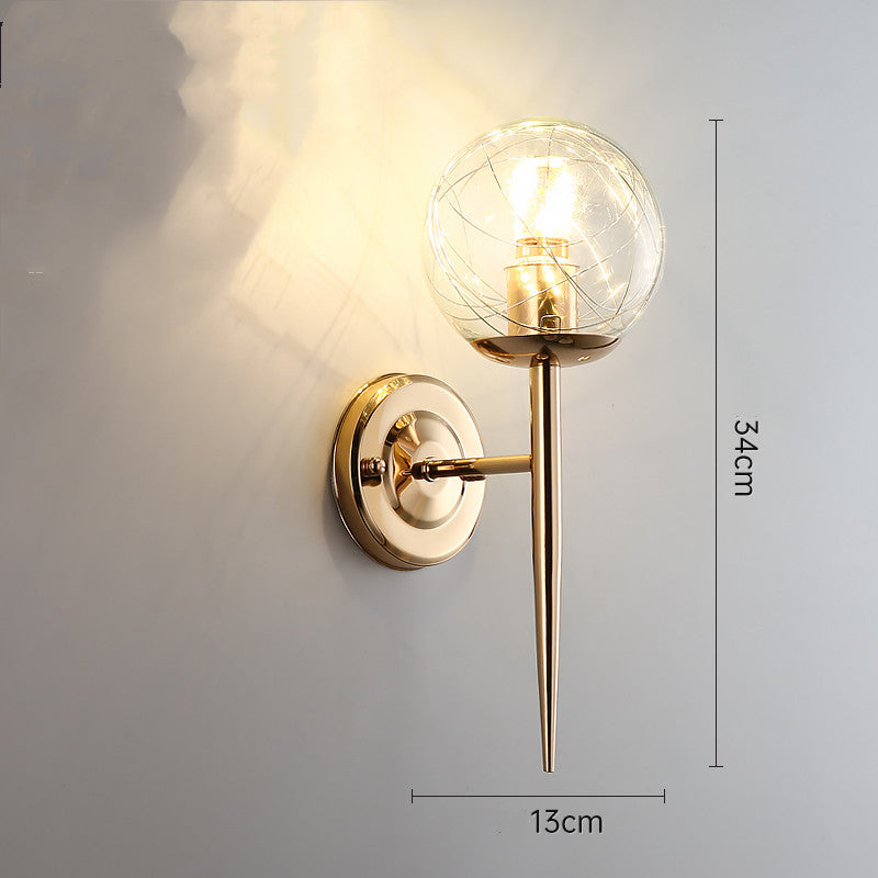 Luxury Crystal Bedside Lamp – Transparent Modern Night Light