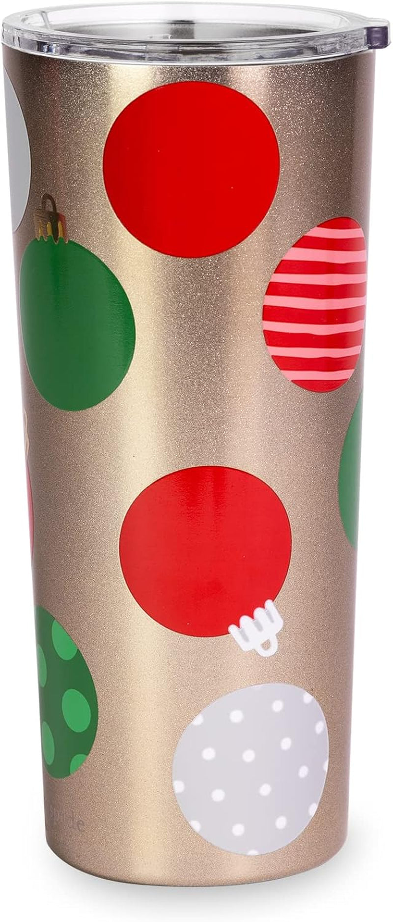 Cute Stainless Steel Mug, 24 Ounce Travel Tumbler, Double Wall Insulated Cup with Lid, Modern Leopard