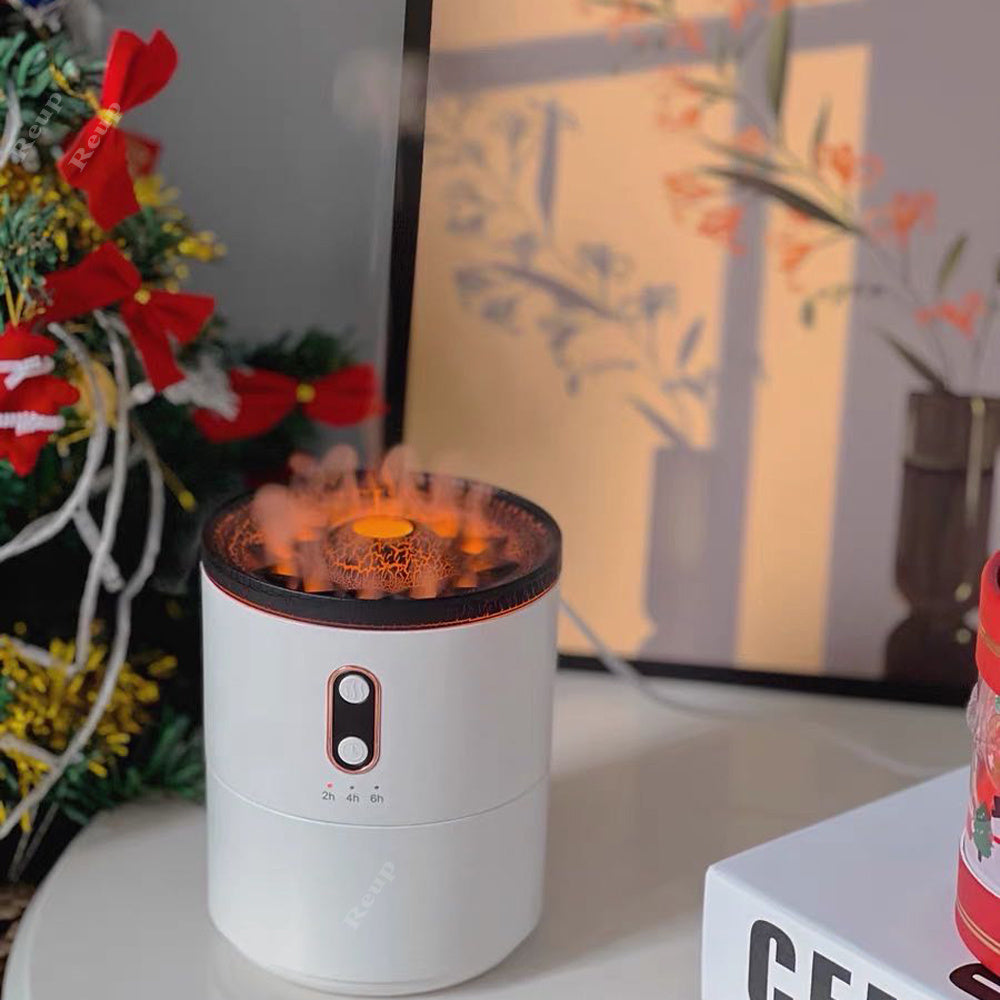 Volcanic Flame Diffuser – Relaxing Aroma & Soft Night Light Glow