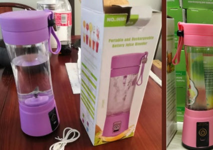 Portable USB Blender – Rechargeable Mini Fruit & Juice Mixer