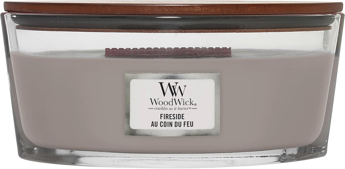 Medium Hourglass Scented Candle , Spiced Blackberry , with Crackling Wick , up to 60 Hours Burn Time