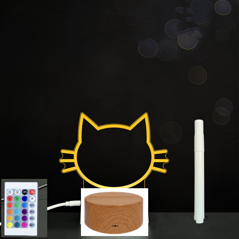 3D Acrylic LED Message Board – Handwriting Light-Up Sign for Home Decor