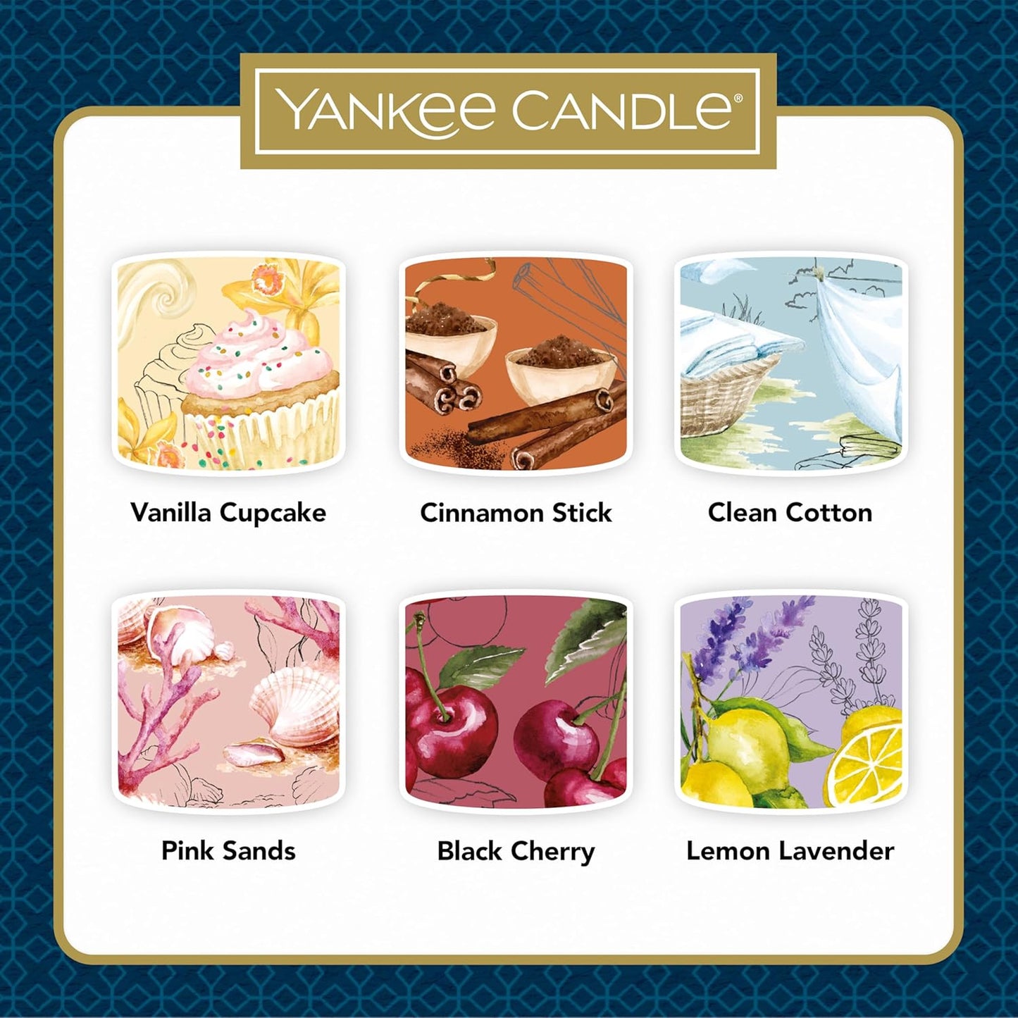 Scented Candles Gift Set, 6 Scented Mini Filled Votive Candles, Soy Blend Wax Mix, Perfect Gifts for Women