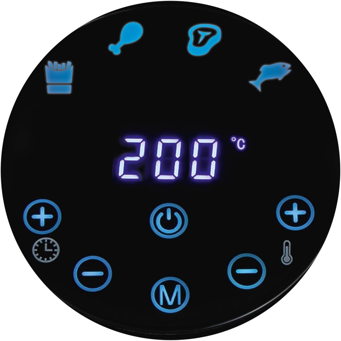 Compact Rapid Digital Air Fryer 3.5L [4 Cooking Functions] Energy Saving, Dishwasher Safe Parts, Touch Screen, Removable Basket, Timer, Max Temp 200°C, No Oil, Grill, Bake, 27350