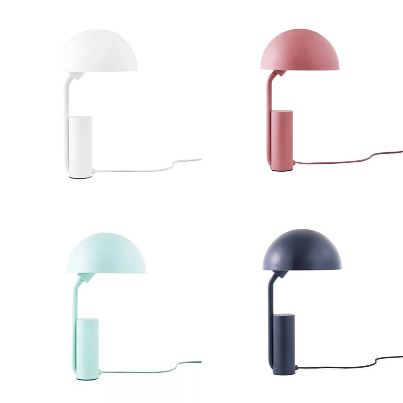 Macaron Iron Bedside Lamp – Colorful LED Lights for Desk & Bedroom