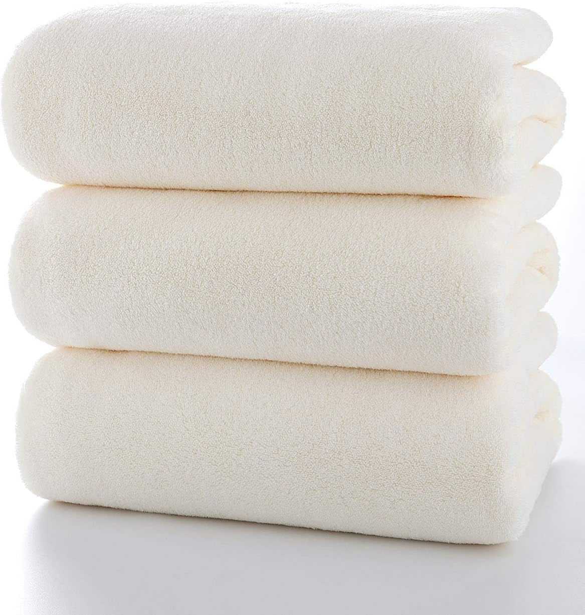 Towels 4-Piece Soft Microfiber Bath Towel Set Incredibly Absorbent Lightweight Quick Dry and Durable, 55" L X 27" W, 4 Pack Multicolour