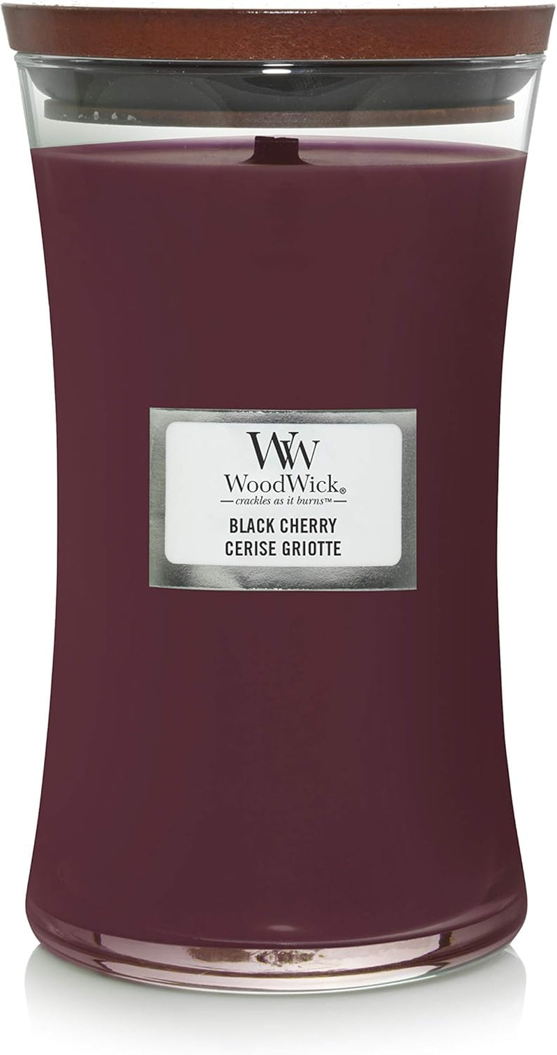 Medium Hourglass Scented Candle , Spiced Blackberry , with Crackling Wick , up to 60 Hours Burn Time