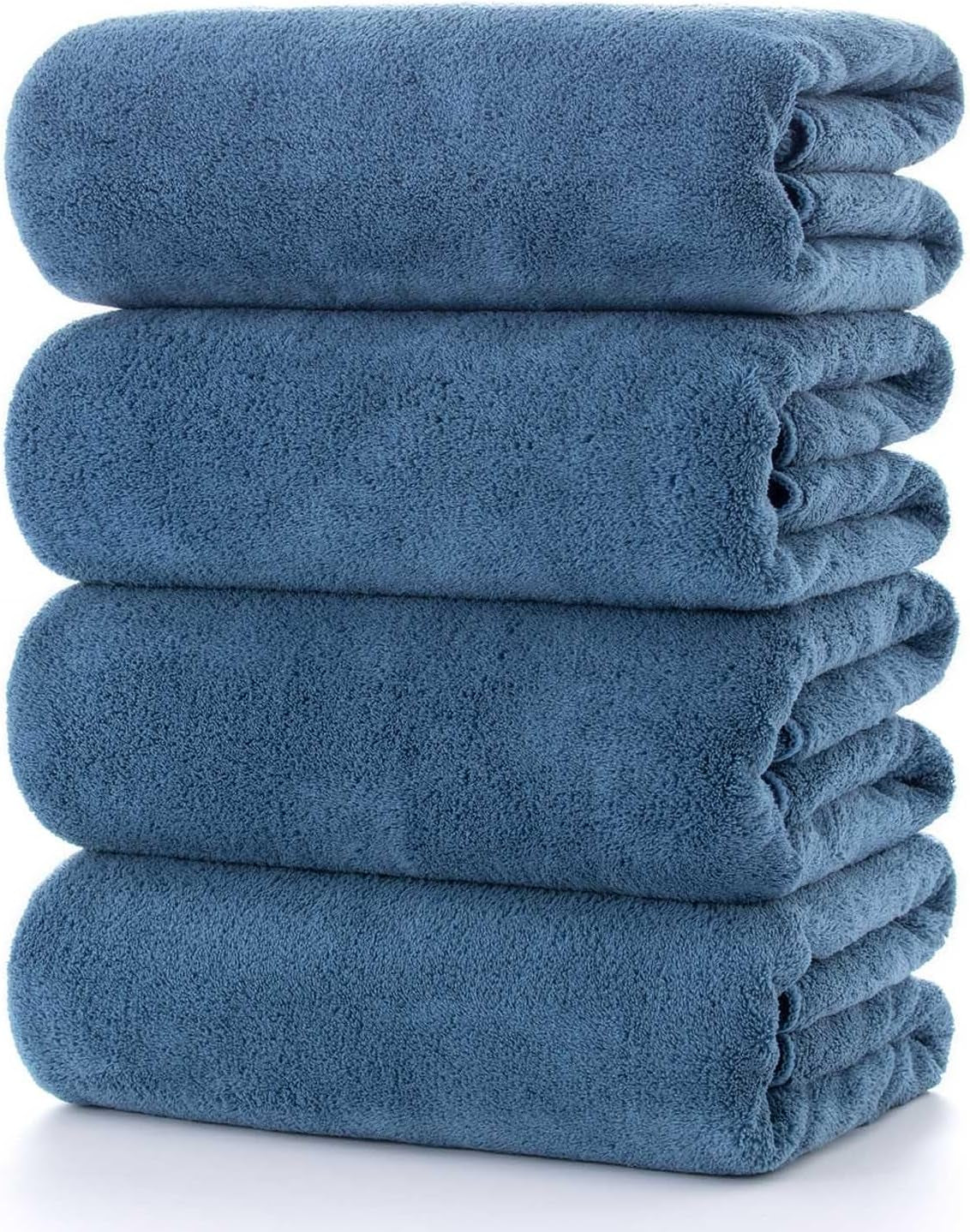Towels 4-Piece Soft Microfiber Bath Towel Set Incredibly Absorbent Lightweight Quick Dry and Durable, 55" L X 27" W, 4 Pack Multicolour