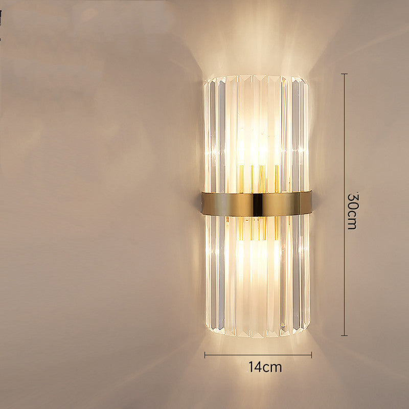 Luxury Crystal Bedside Lamp – Transparent Modern Night Light