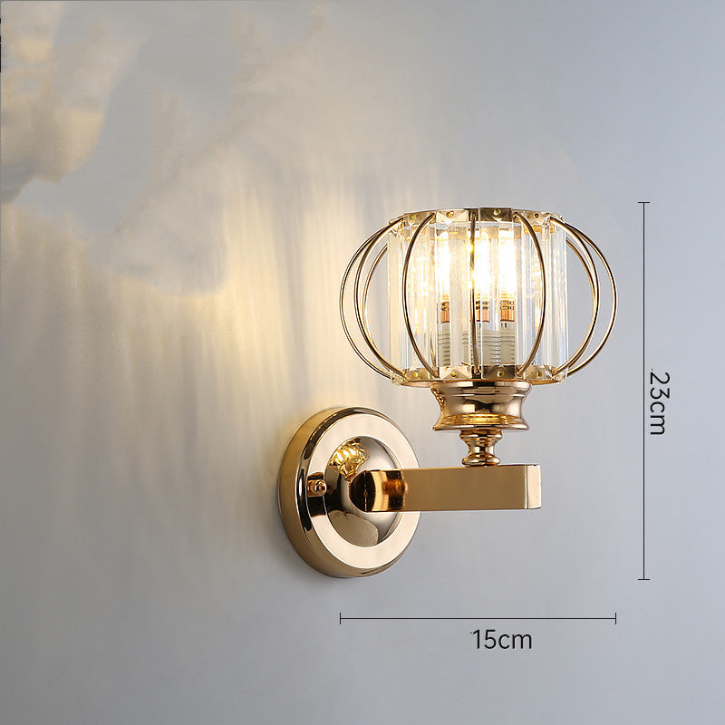 Luxury Crystal Bedside Lamp – Transparent Modern Night Light