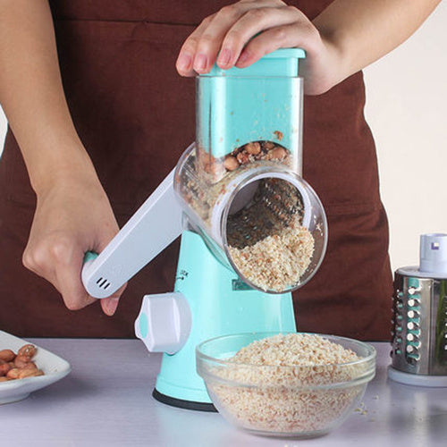 Manual Round Mandoline Slicer – Multi-Function Veg & Cheese Cutter