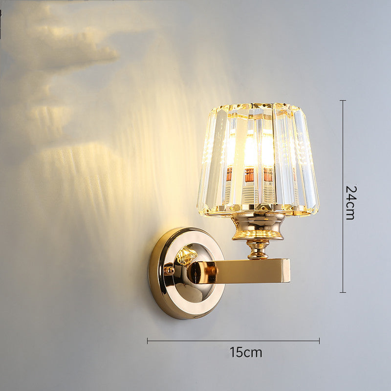 Luxury Crystal Bedside Lamp – Transparent Modern Night Light
