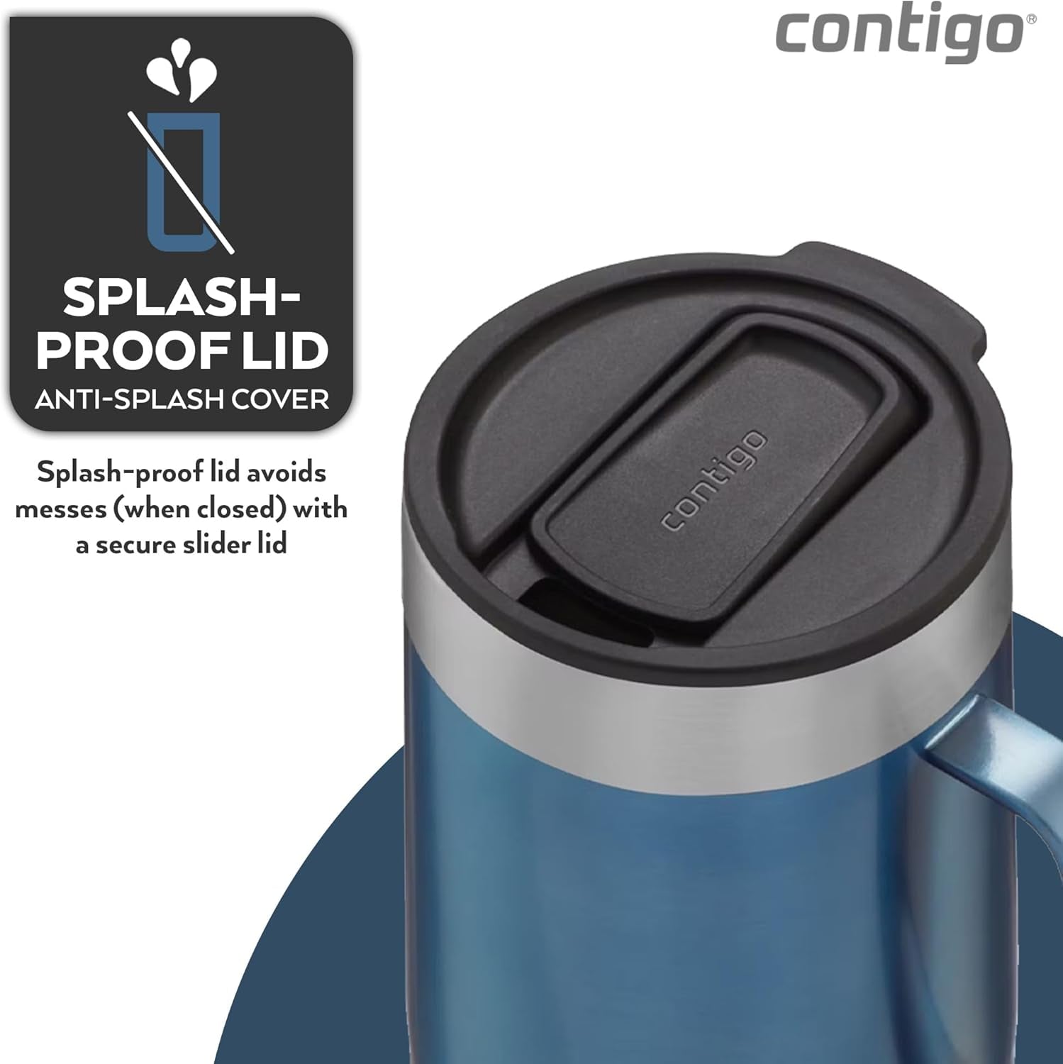 Streeterville Desk Mug Insulated Coffee Thermal Mug with Stainless Steel Handle