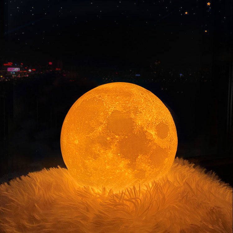 3D Printed Moon Night Lamp – Romantic Table Light for Valentine’s Day