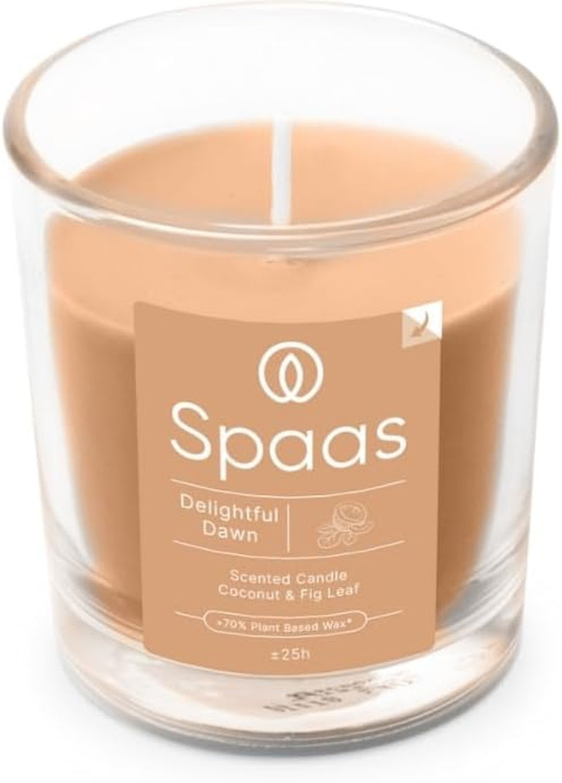 Scented Candle 25H, Shimmering Smile, Beige