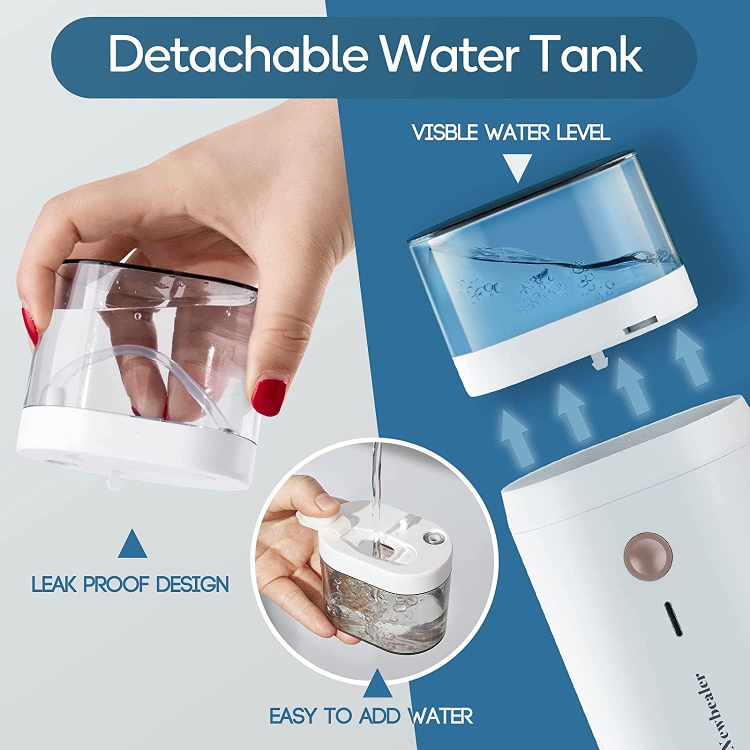 Clothes Steamer, Portable Handheld Steamer for Clothes, 20S Fast Heat Up, 1200W 180Ml Detachable Water Tank, Horizontal & Vertical Steaming for Home & Travel