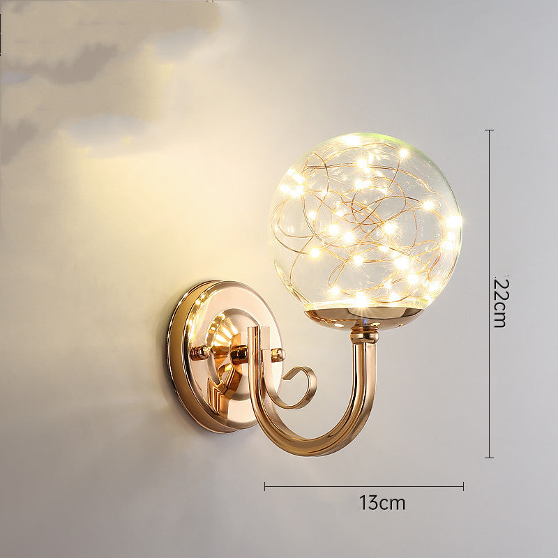 Luxury Crystal Bedside Lamp – Transparent Modern Night Light