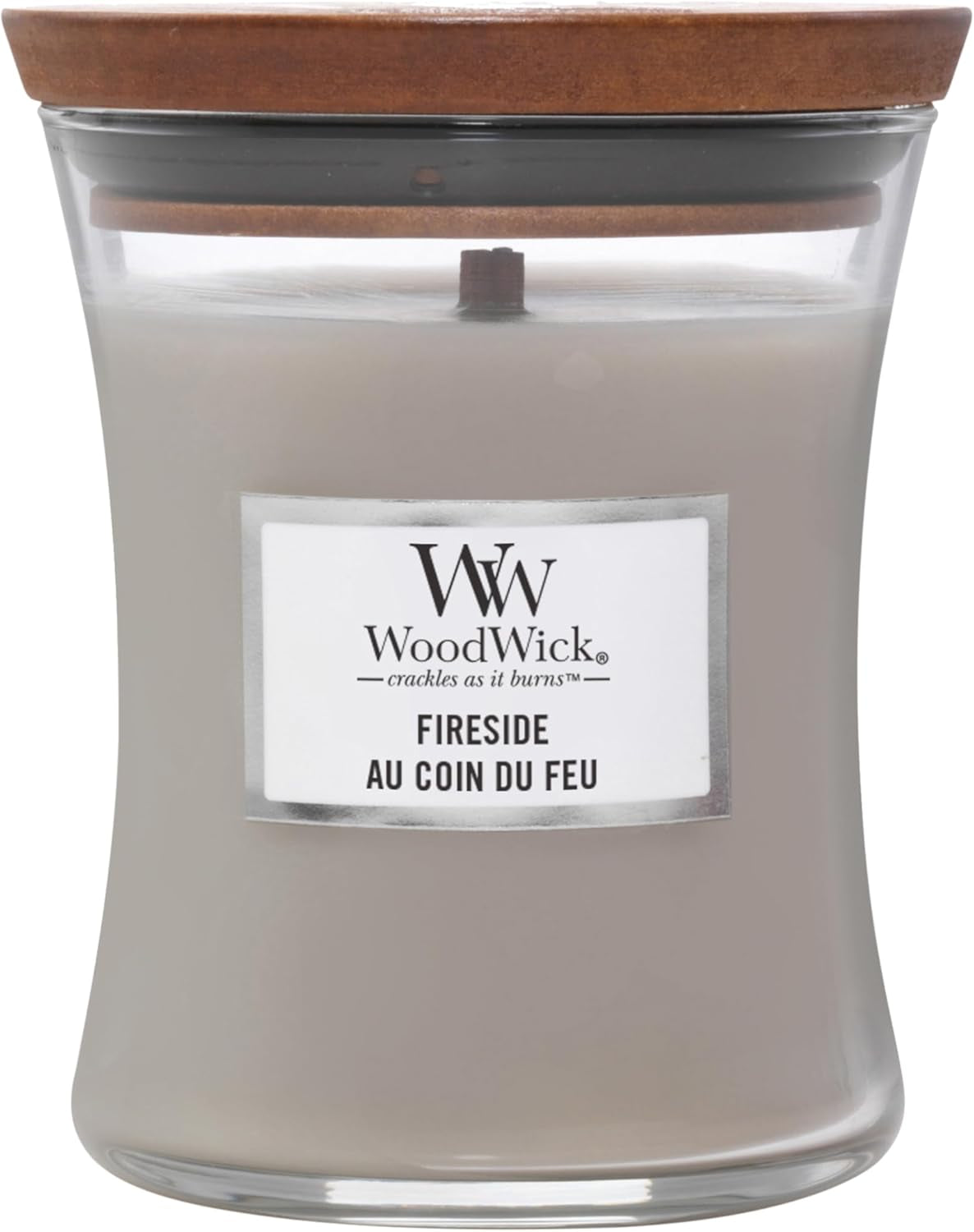 Medium Hourglass Scented Candle , Spiced Blackberry , with Crackling Wick , up to 60 Hours Burn Time