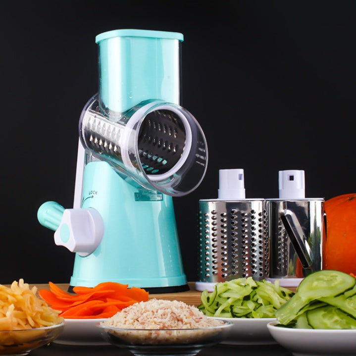 Manual Round Mandoline Slicer – Multi-Function Veg & Cheese Cutter