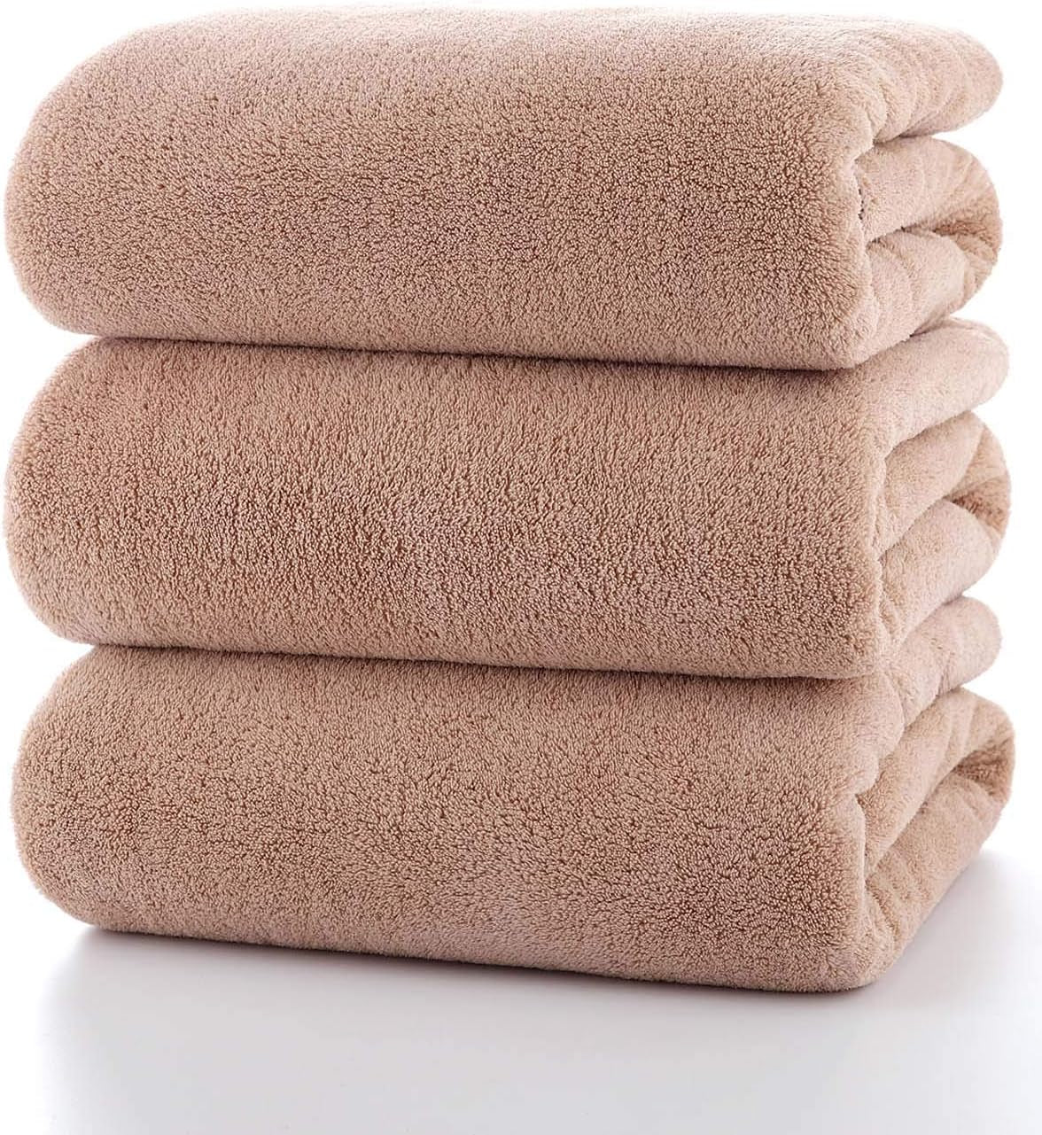 Towels 4-Piece Soft Microfiber Bath Towel Set Incredibly Absorbent Lightweight Quick Dry and Durable, 55" L X 27" W, 4 Pack Multicolour