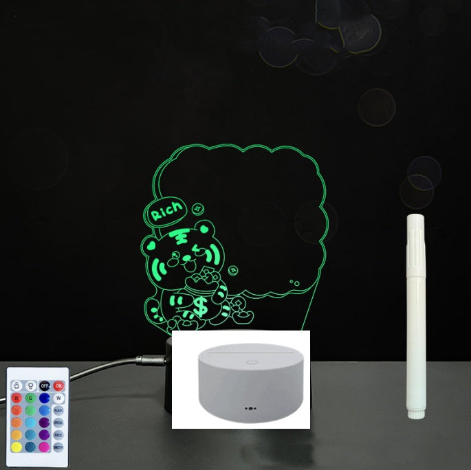 3D Acrylic LED Message Board – Handwriting Light-Up Sign for Home Decor