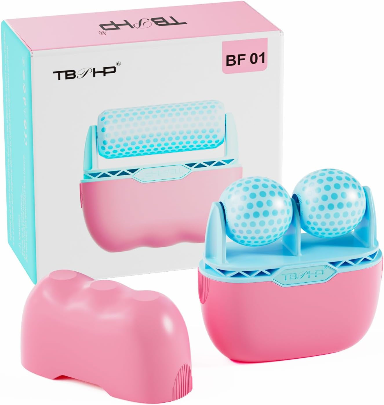 Ice Roller BF01 for Face & Eye with Plastic Cover Massager Face Massage Roller Tools (Pink)